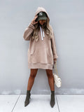 Women's Long Sleeve Pullover Hooded Sweatshirt