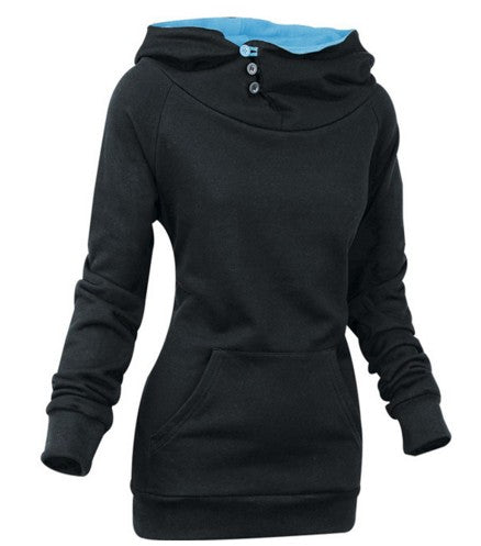 Women's Hooded Slim Fit Sweatshirt, Plus Size Long Sleeve