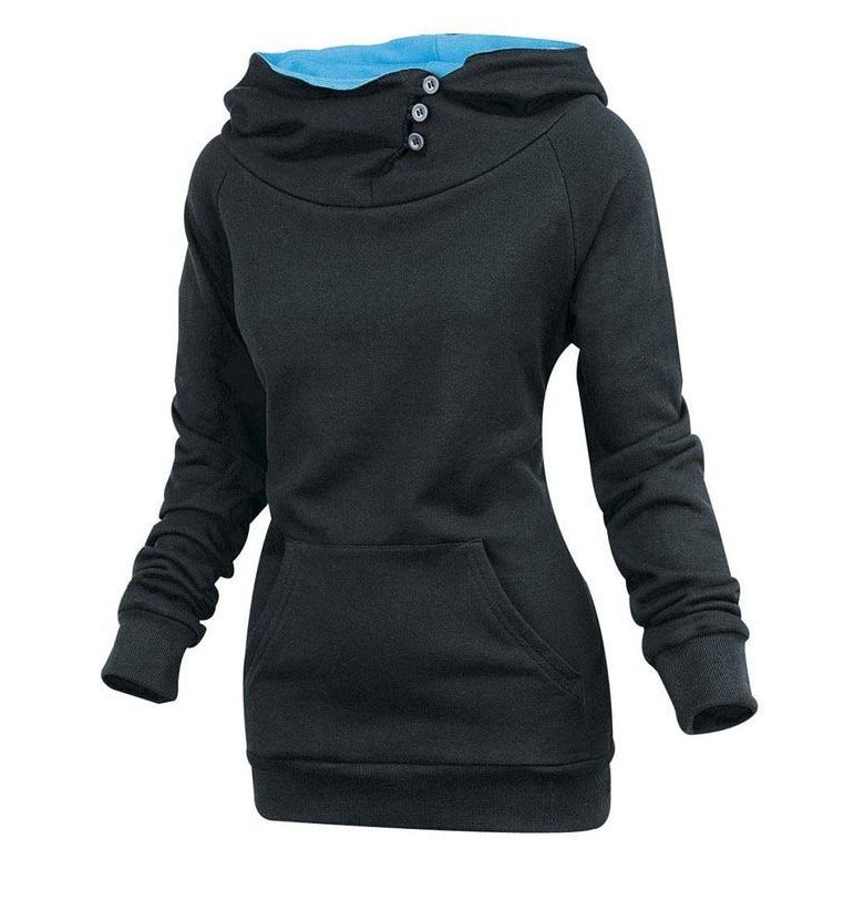 Women's Hooded Slim Fit Sweatshirt, Plus Size Long Sleeve